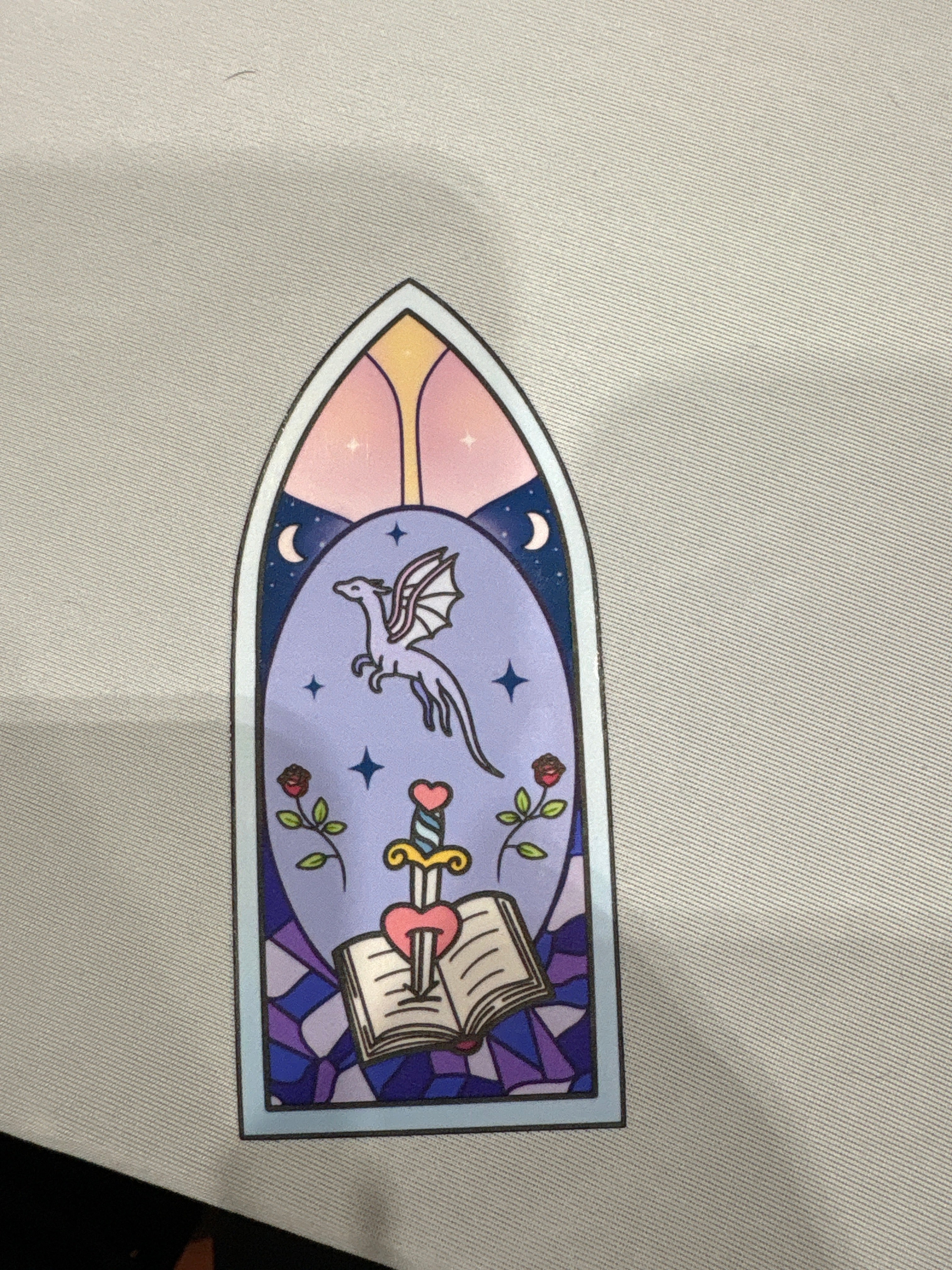 Sticker Stained Glass Dragon