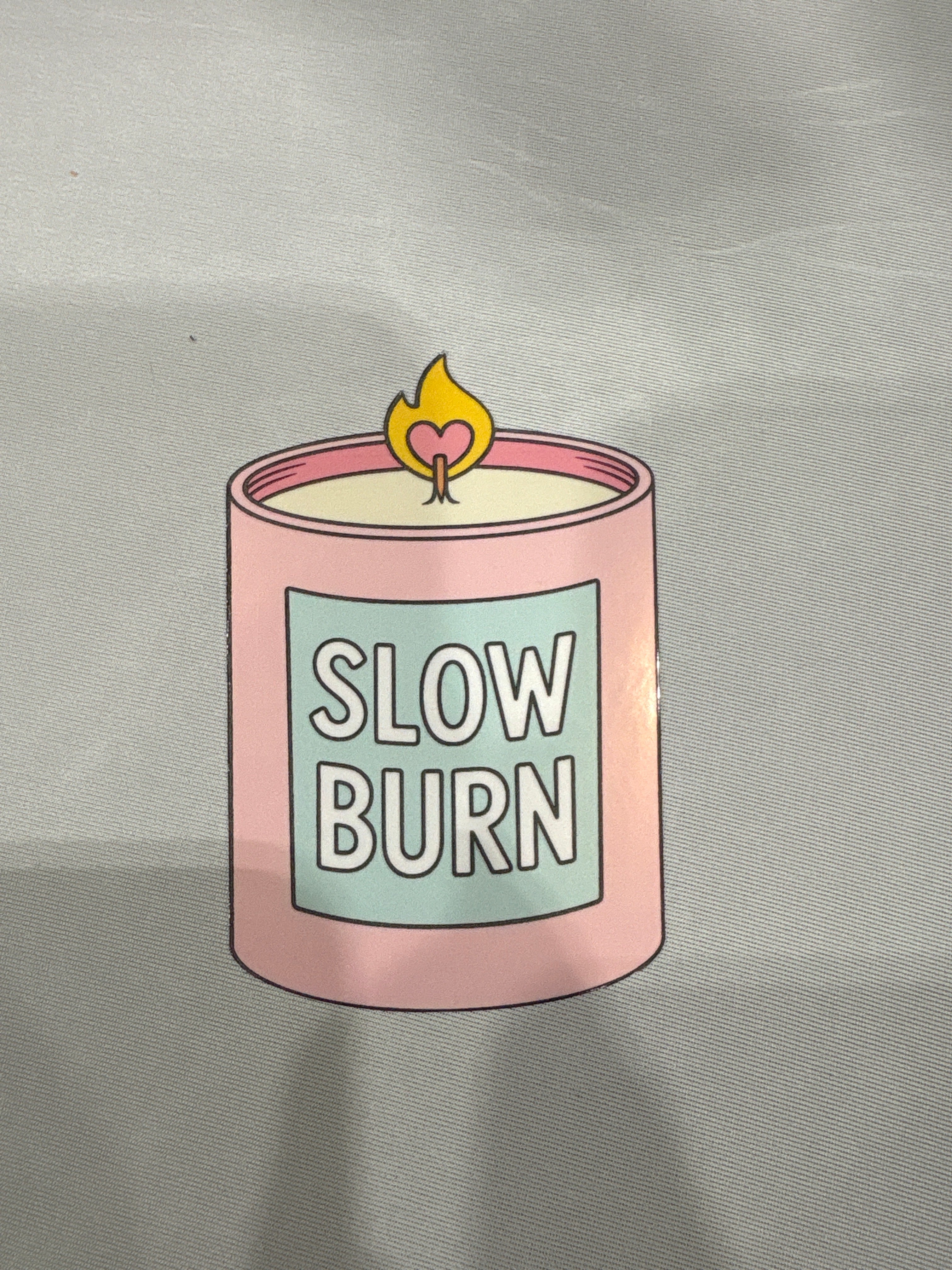 Sticker Slow Burn Candle