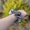 Scrunchie Black Holographic Knit