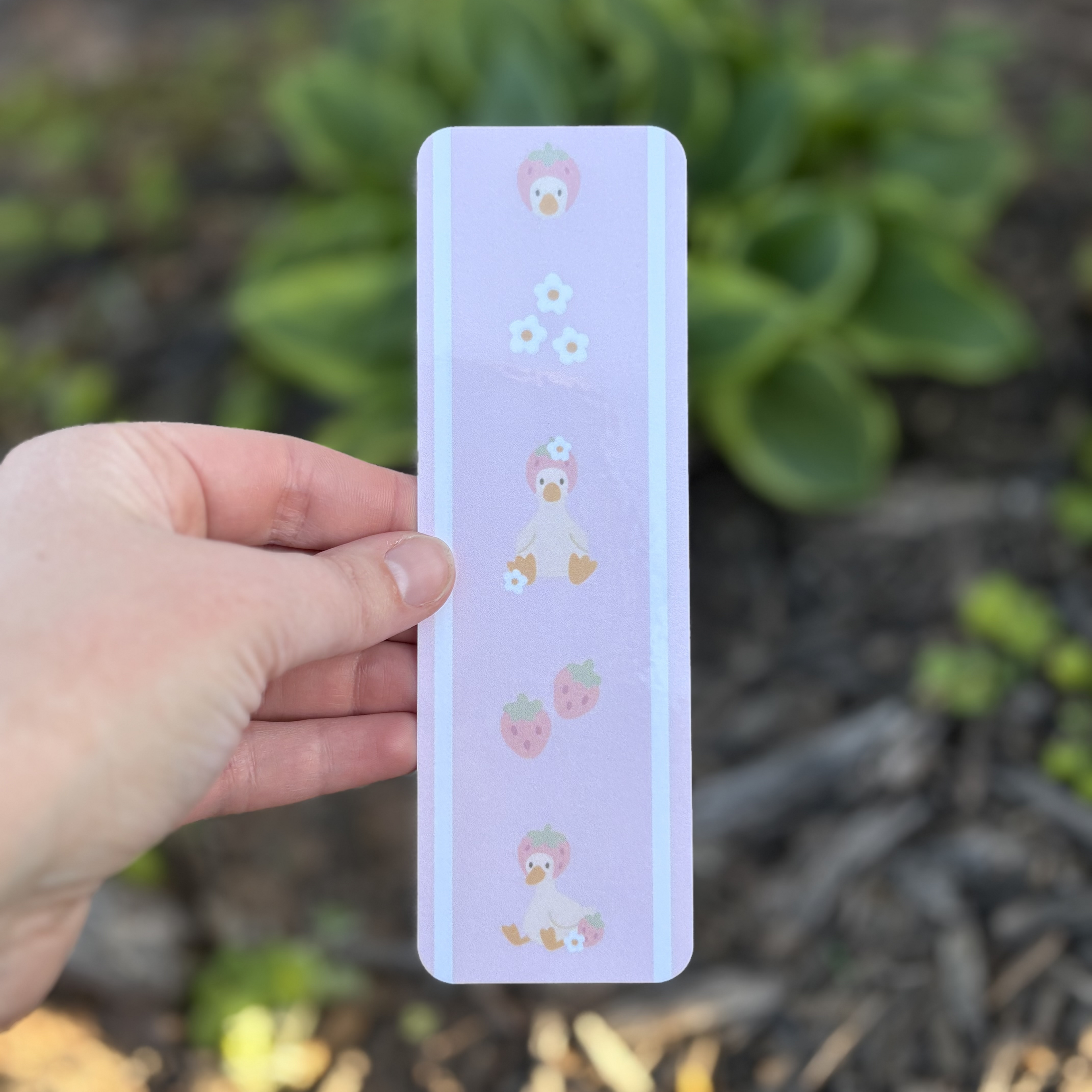 Bookmark Pink Berry Duck