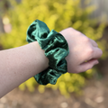 Scrunchie Green Velvet Knit