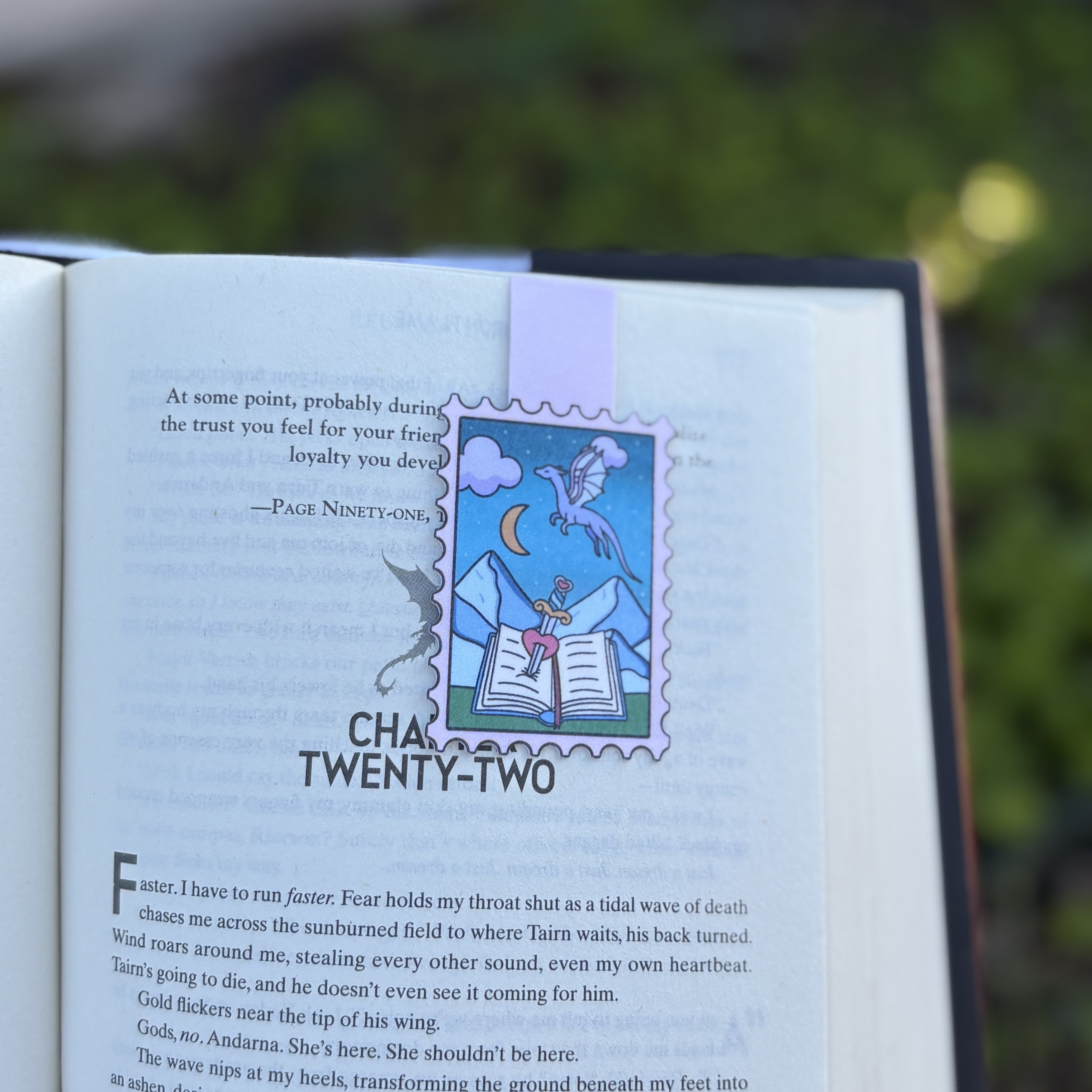 Magnetic Bookmark Dragon Stamp