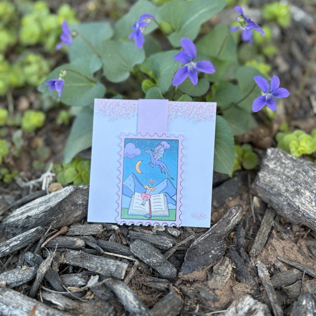 Magnetic Bookmark Dragon Stamp