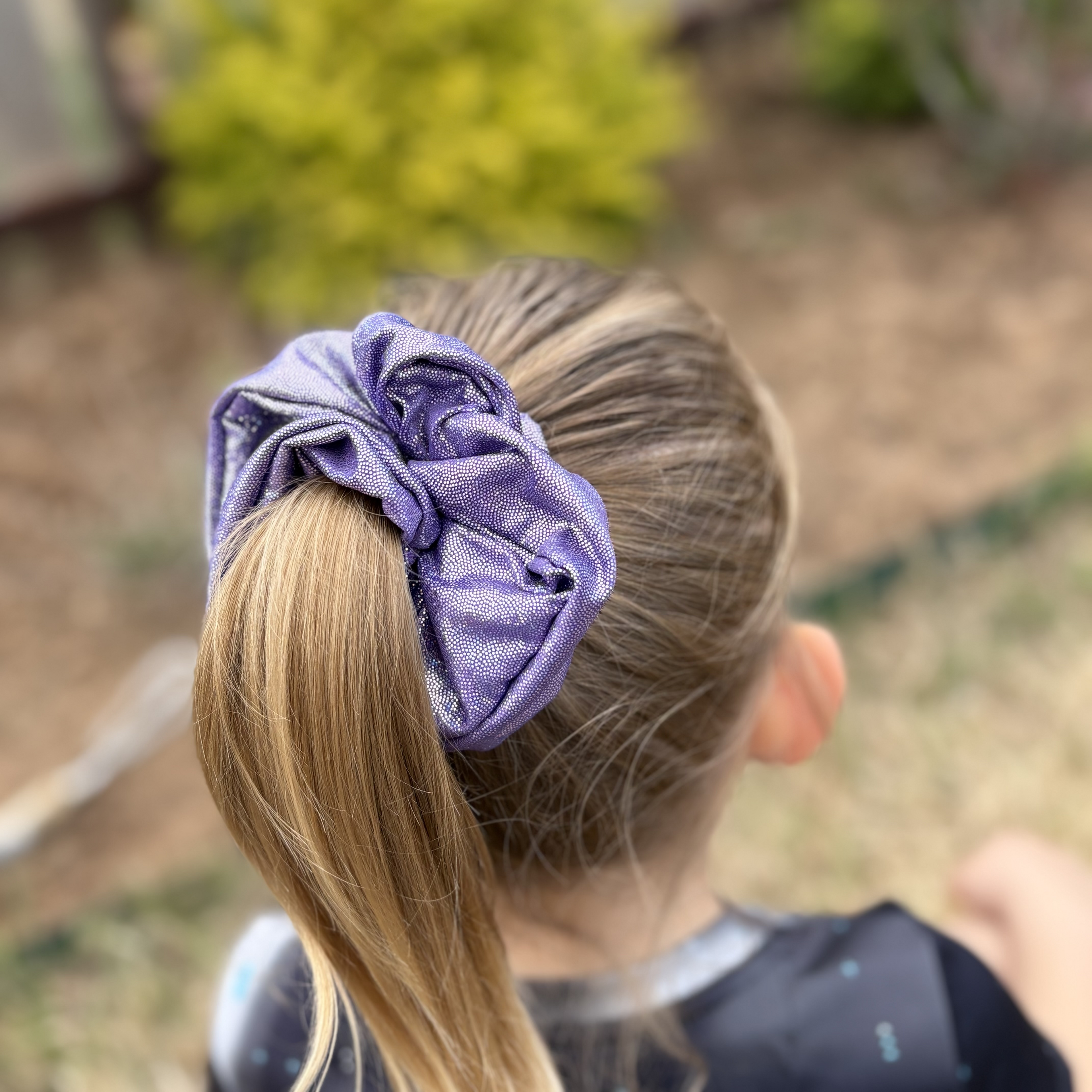 Scrunchie Purple Holographic Knt