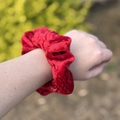 Scrunchie Red Velvet Knit