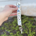 Keychain Blue Yellow Country Floral