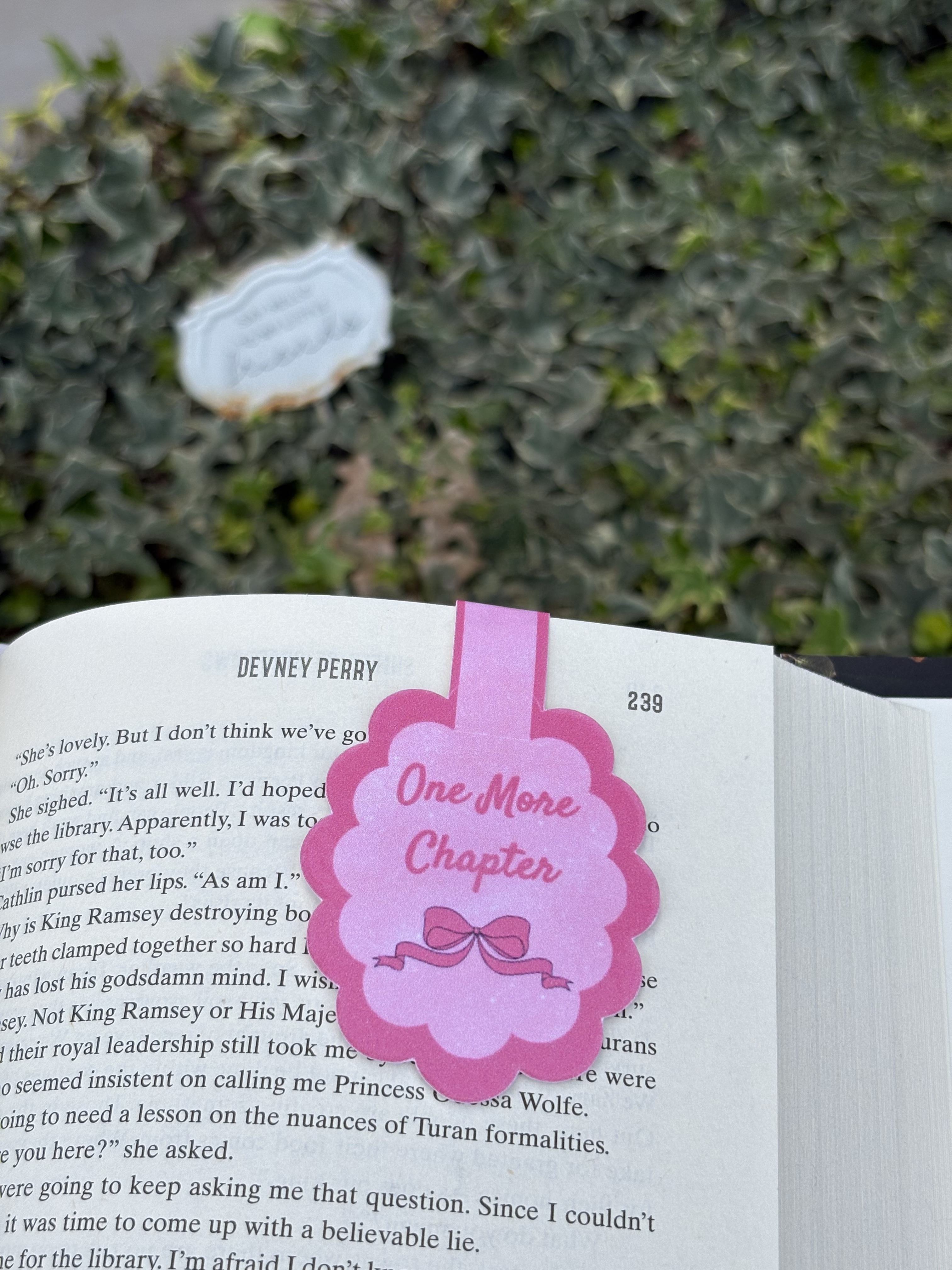 Magnetic Bookmark One More Chapter