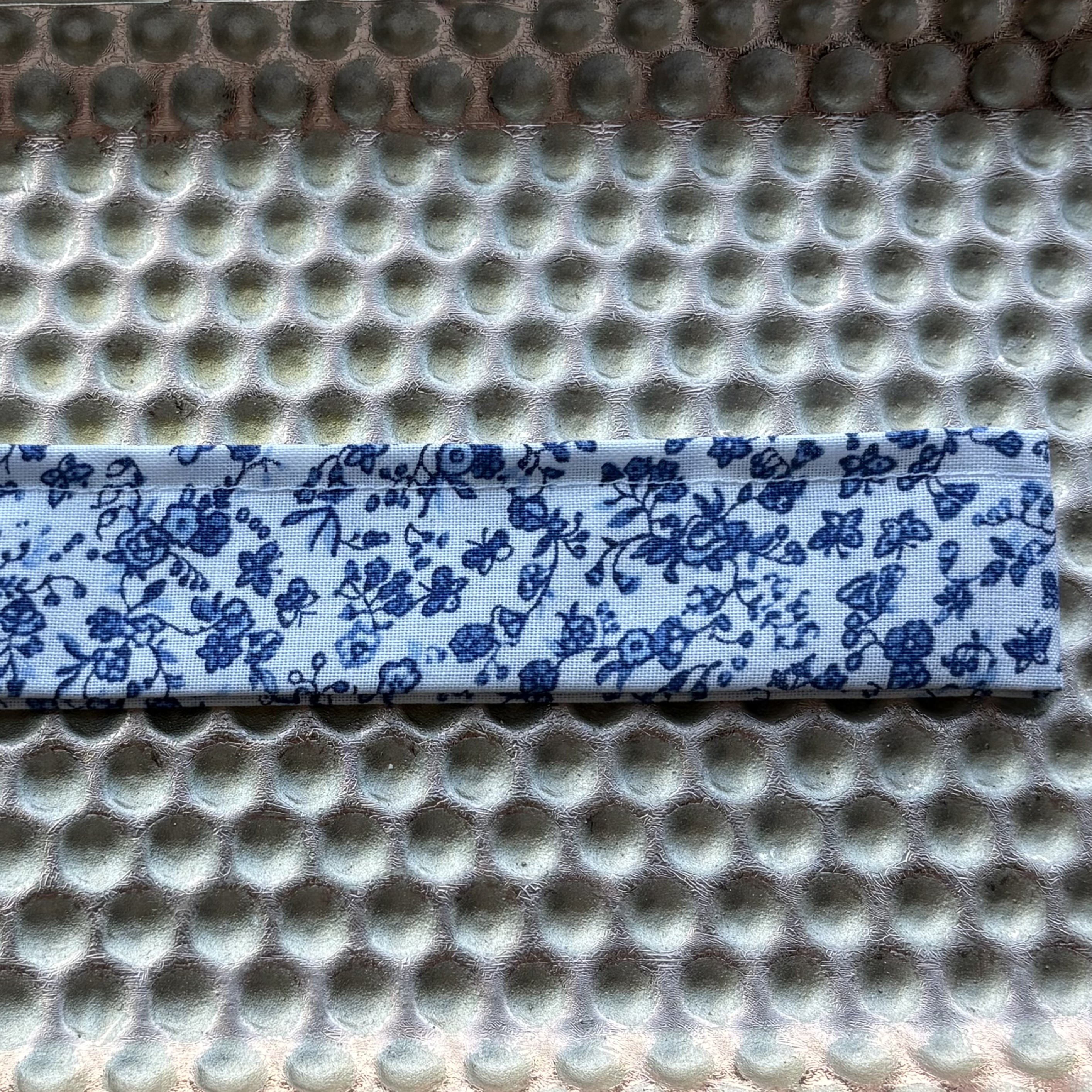 Keychain Vintage Blue Floral
